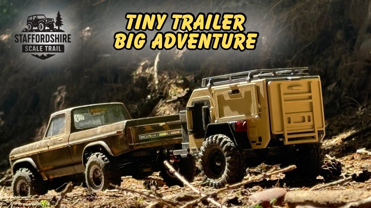 Injora Off Road Camping Trailer Review and Trail Run - YouTube