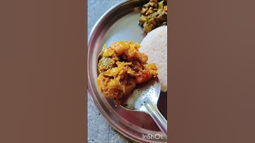 Traditional Home-Style Lunch: Rice, Dal, Cabbage & Leafy Greens#food #lunch#odia