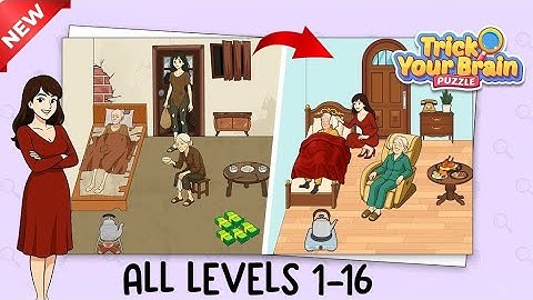 Trick Your Brain Puzzle - ALL LEVELS 1-16 || Solutions