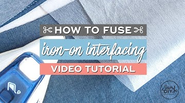 How to fuse iron-on interfacing to fabric