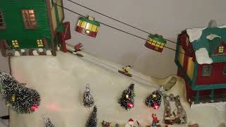 Mr Christmas winter wonderland cable cars - YouTube