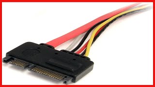 StarTech com 12in 22 Pin SATA Power and Data Extension Cable   1ft SATA Data Power Extension