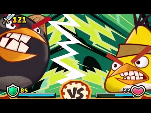 Видео: Обзор игры Angry Birds Fight (Злые Птички в Бой!) 3 в ряд, в необычном формате