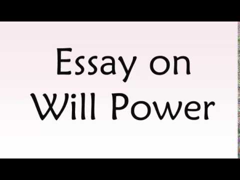 essay on will power