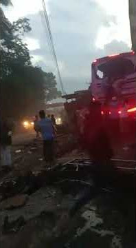 kecelakaan bus rem blong di tanjakan pari panjalu#viral#ciamis#shorts