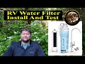 RV Water Filter Install - Residential Style Under Sink Frizzlife Filter