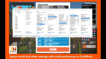 Choosing a 3rd world in Zwift...