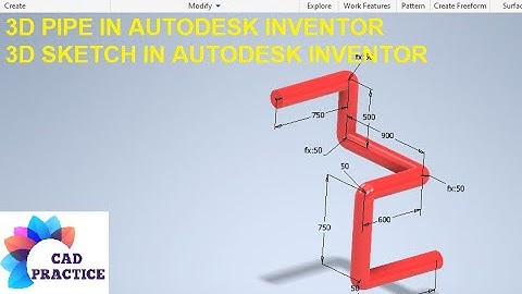 How to Make 3d Pipe Model in Autodesk Inventor || Inventor cad Tutorials || Inventor Cad 3d Basics