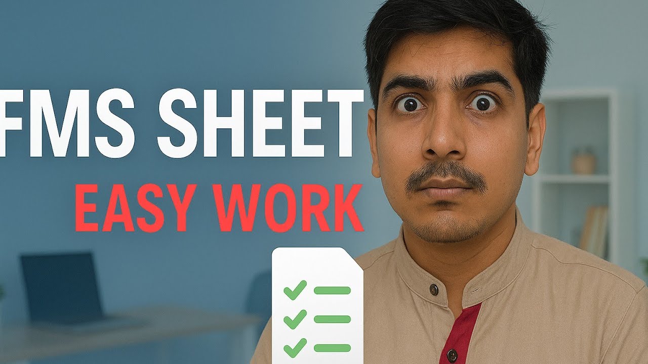 Complete FMS Sheet in Google Sheets | Step-by-Step Tutorial 