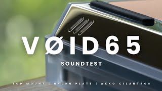 Void65 + Nylon Plate + Akko x HMX Cilantro