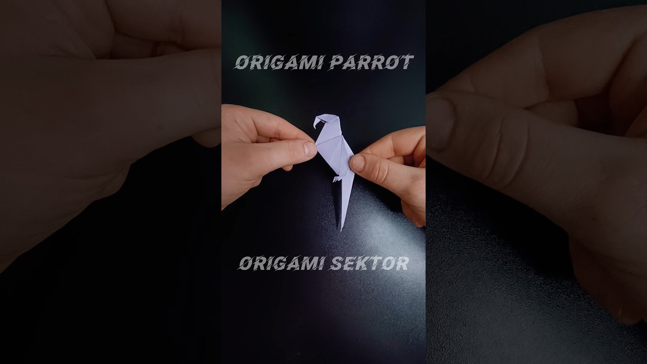 ORIGAMI PARROT CRAFT TUTORIAL | DIY PAPER ORIGAMI BIRD