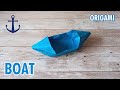 SIMPLE AND EASY ORIGAMI PAPER BOAT TUTORIAL|HOW TO MAKE A BOAT PAPERCRAFT|STEP BY STEP FOLDING|ART