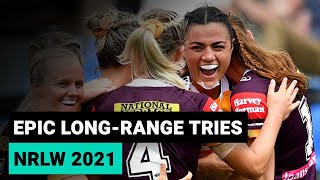 Epic NRLW long-range tries from the 2021 season