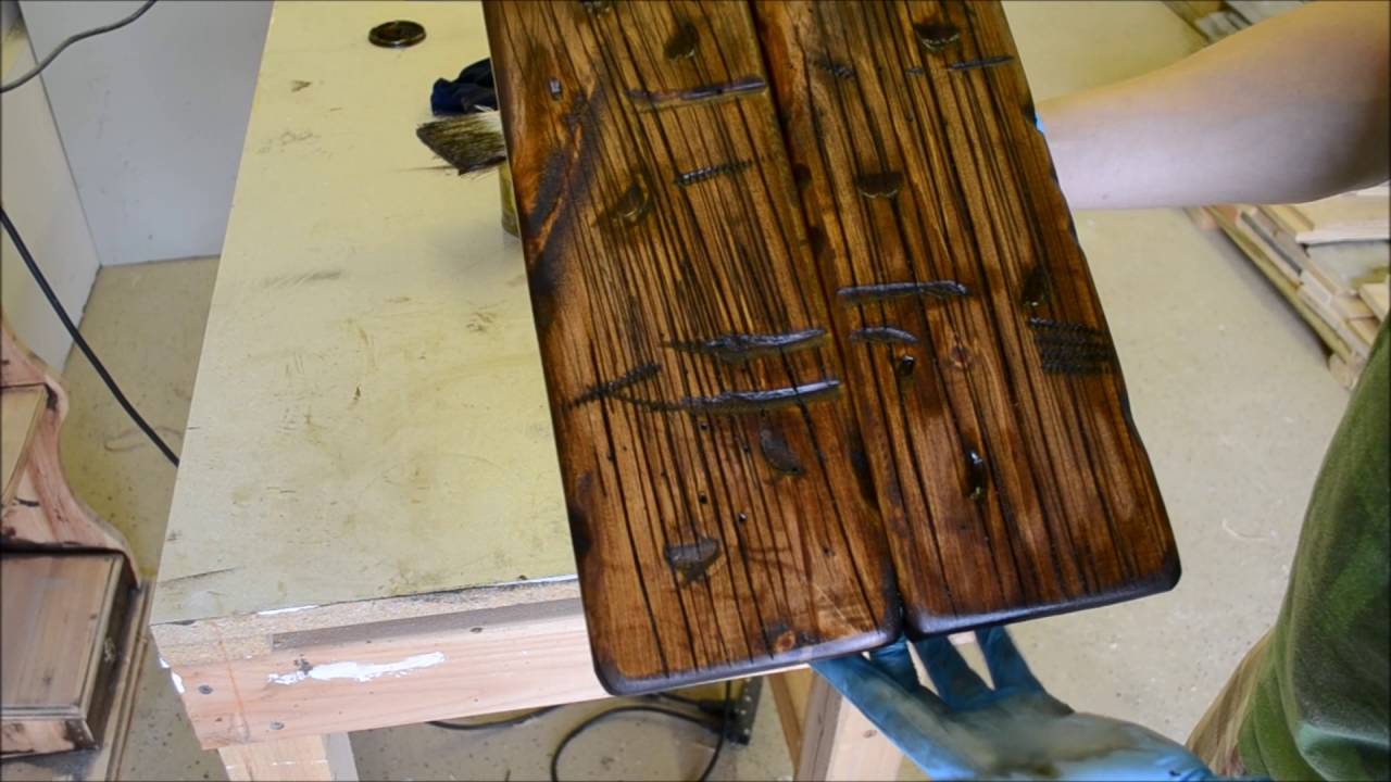 How to Make New Wood to Look Old - Barn Door - Part 2 ...