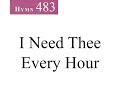 483 i need thee every hour instrumental