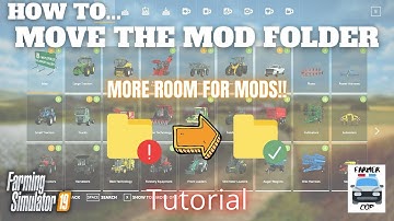 How To Move the Mods Folder Location - Farming Simulator 19 - Tutorial