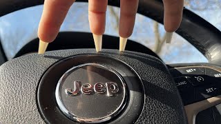 ASMR: In my Jeep! Fast tapping & scratching, build up tapping, camera tapping-in the car for Gerran