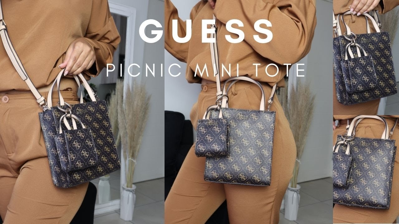  GUESS Silvana Logo Mini Tote : GUESS: Clothing, Shoes