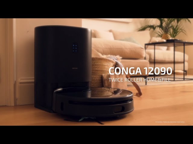 Robot vacuum cleaners - Conga 12090 Twice Roller Home&Fill 