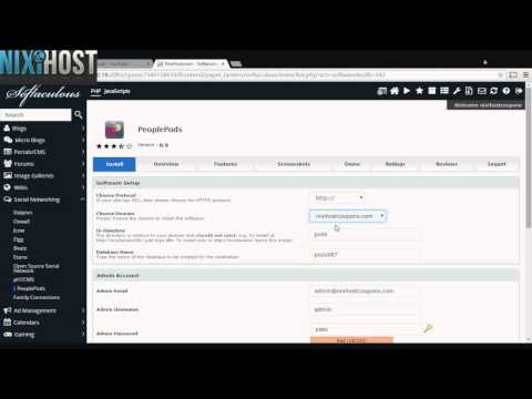 Installing Peoplepods with Softaculous in cPanel