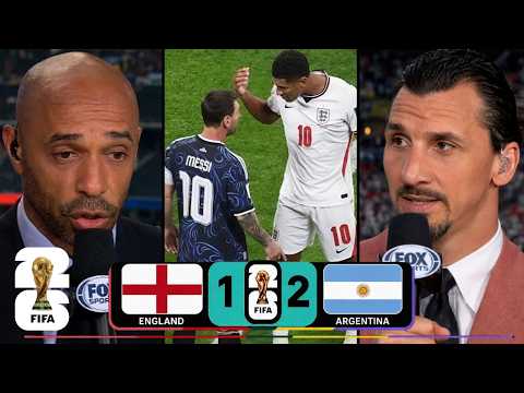 Messi Punished England for Their Disrespect! | England 1-2 Argentina | Zlatan & Thierry Henry REACT