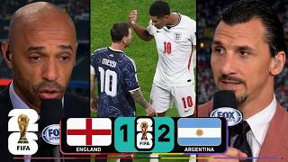 Messi Punished England for Their Disrespect! | England 1-2 Argentina | Zlatan & Thierry Henry REACT screenshot 3