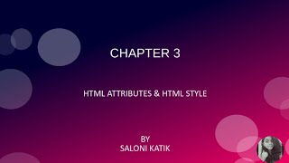 HTML Tutorial: HTML Attributes |HTML style |3