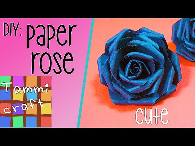 How To Make Paper Black Rose Flower, DIY Paper Flowers