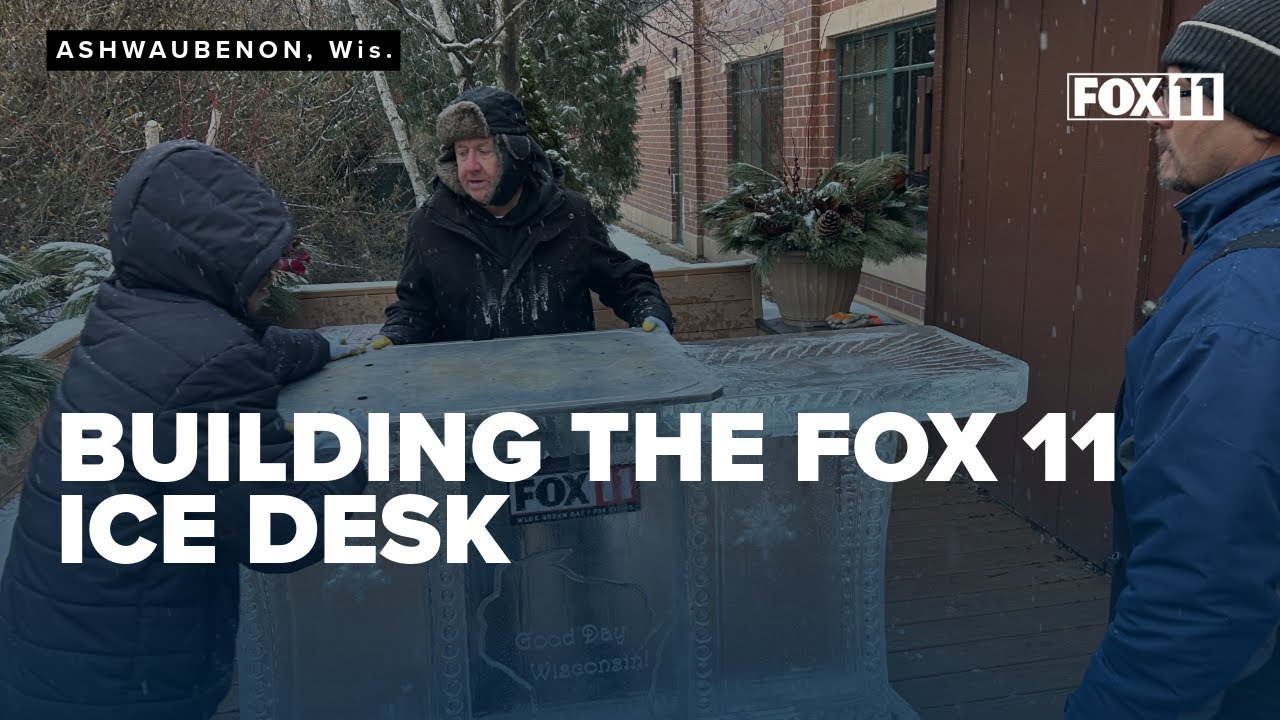 The FOX 11 Ice Desk is under construction