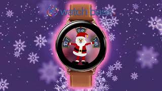 🎄Christmas watch face 🎅 DANCING SANTA 🎅 for Samsung Galaxy Watch/Active/Gear S3, S2 by Watch Base screenshot 1