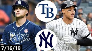 Tampa Bay Rays vs New York Yankees Highlights | July 16, 2019 (2019 MLB Season)