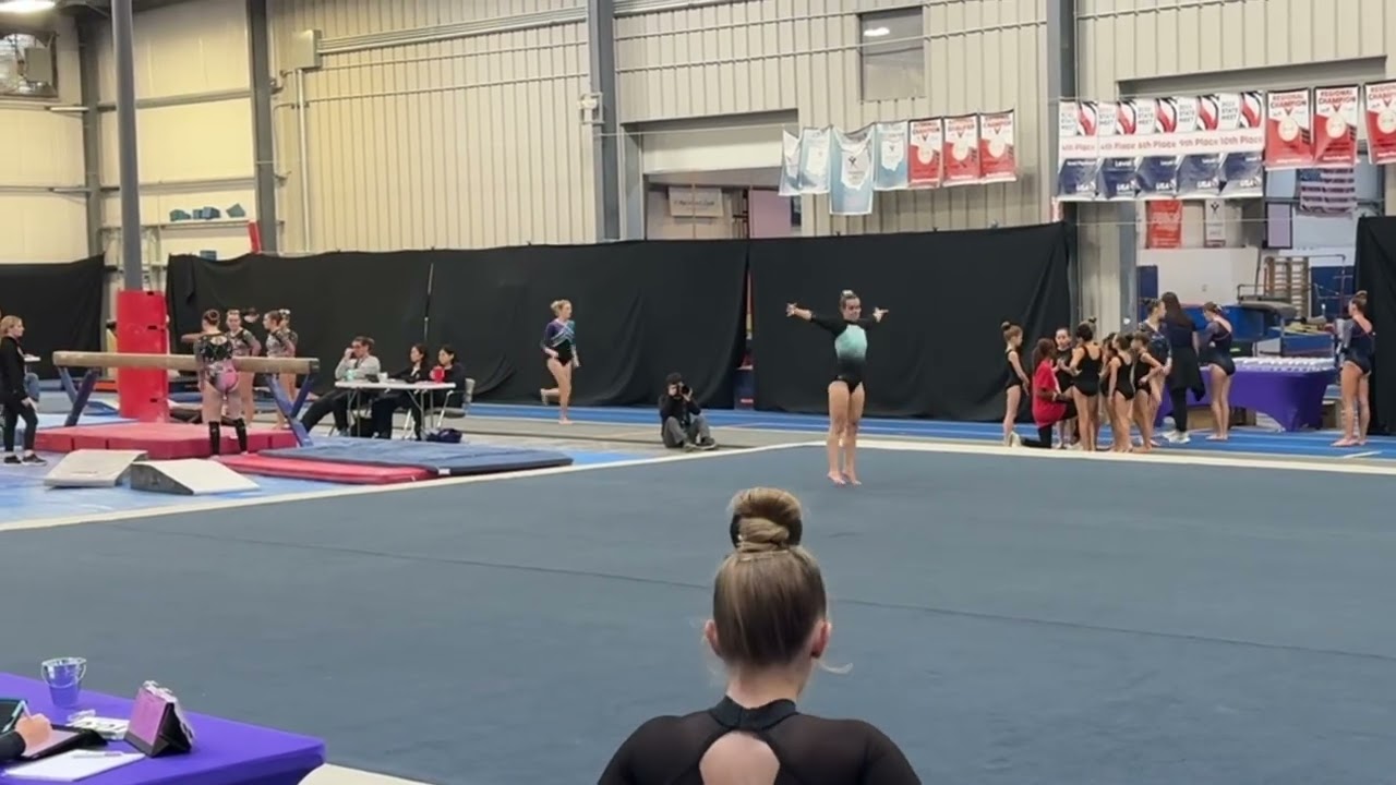 9.625 Platinum floor routine!🫶🏻✨💕❤️11-15-25 #relatable #gymnast #fypシ゚ #floor 