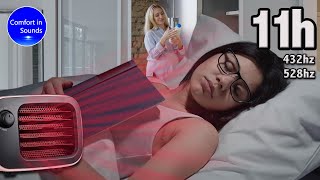 Refrigerator Sound and Smooth Heater Noise to Sleep Deeply, White Noise, Black Screen, 432hz, 528hz screenshot 3