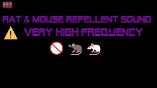 ⚠️Rat & Mouse Repellent Sound Very High Frequency (1 Hours)🚫🐀 🐁