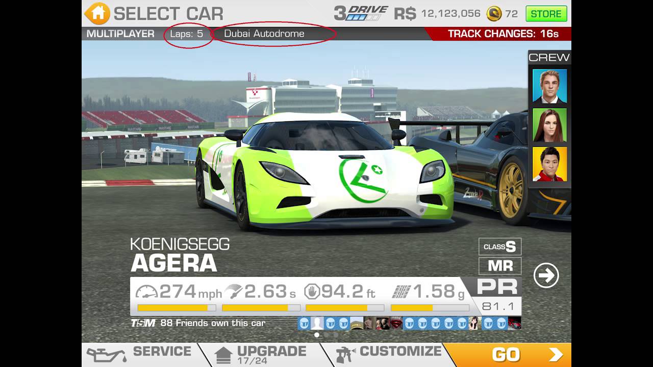 How to play Real Racing 3 with friends?