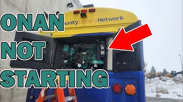 Onan Generator Wont Start in the SNOW!