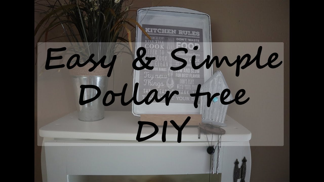 DOLLAR TREE DIY // FARMHOUSE DECOR // - YouTube