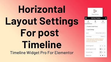 Horizontal Post Timeline || Timeline Widget Addon Pro For Elementor