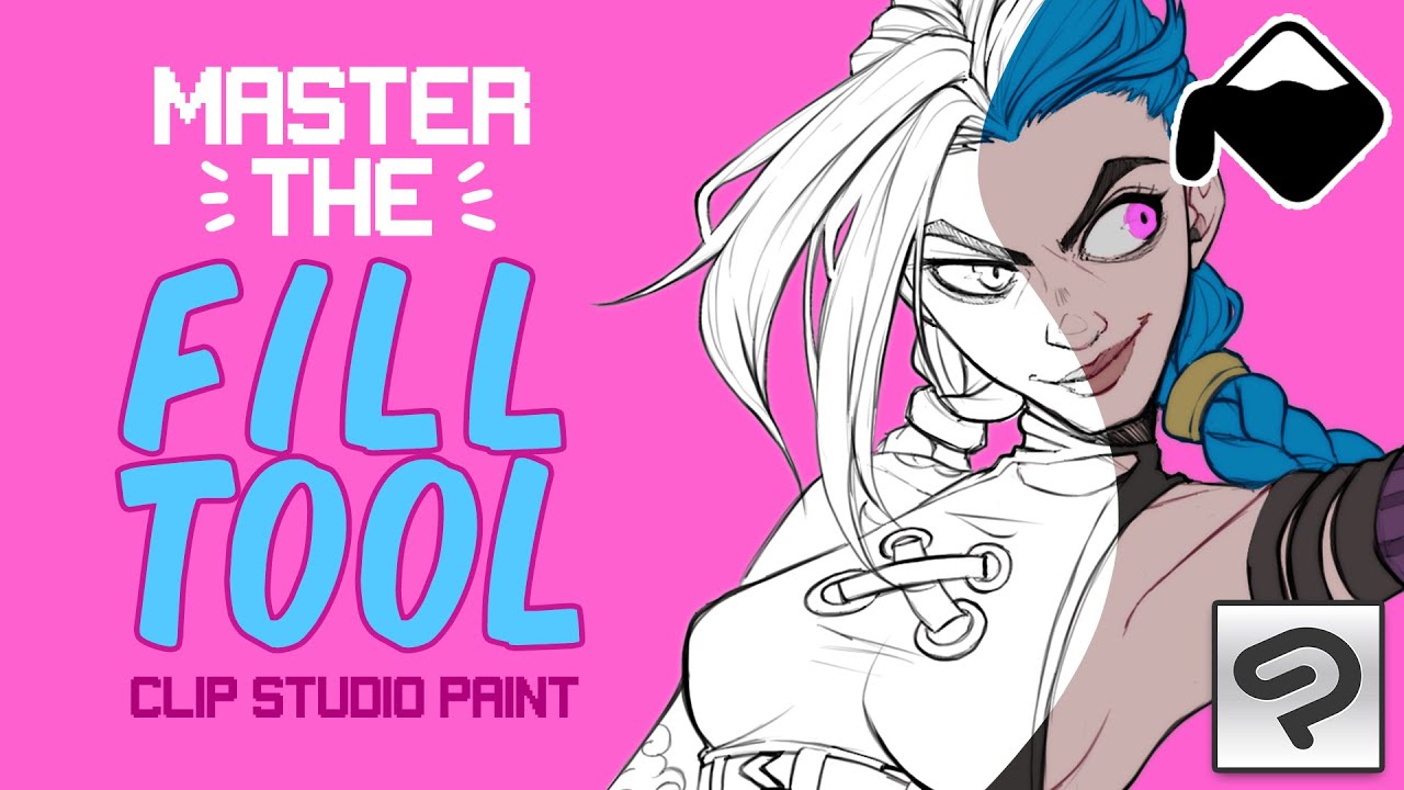 Clip Studio Paint Tutorial ? Master the Fill Tool (Colour faster and  better) - YouTube