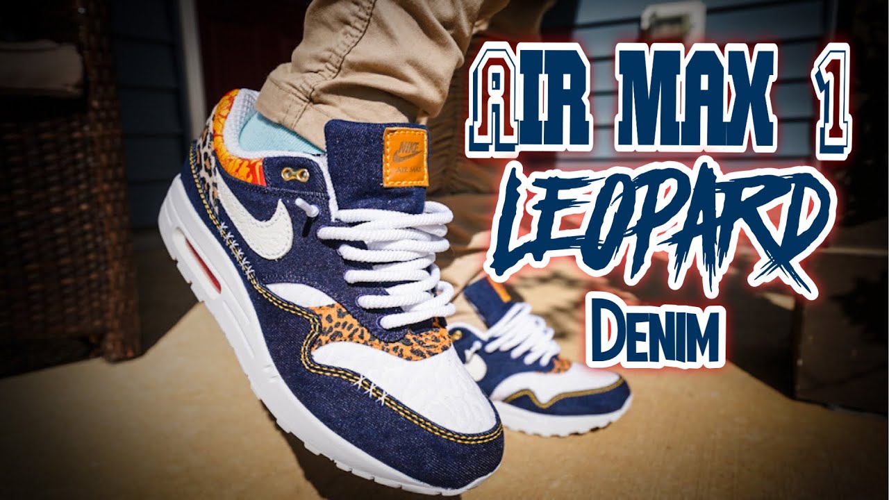 AIR MAX 1 (Washed Dark Blue) “Leopard Denim” Review & On Foot 