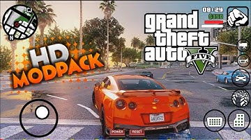 Gta V HD Graphics Modpack For Gta Sa Android | with Gta V Cars |  Gta V Full Modified Modpack