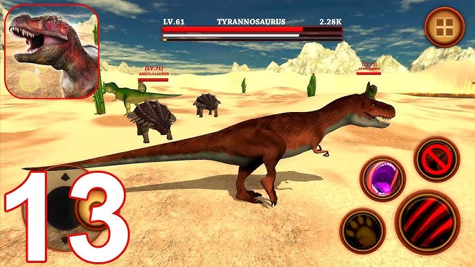 T-REX Dinosaur Game 3D - Gameplay 