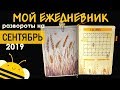 Оформление BULLET JOURNAL  на СЕНТЯБРЬ 2019