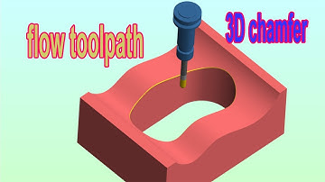 Mastercam Tips and Tricks 3: Deburr edges on 3 axis milling using flow 5 axis toolpath