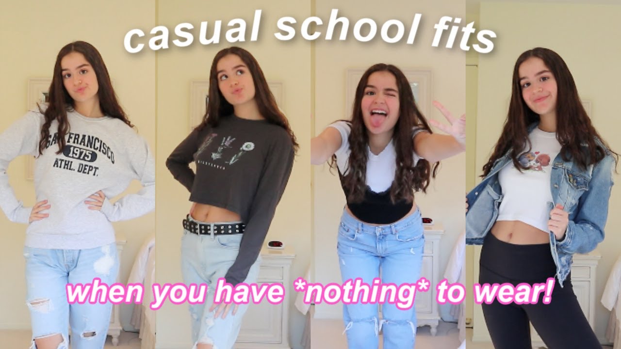 casual & cute school outfits for when you have nothing to wear! 