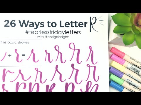 Comment Lettre main R dans 26 Styles Lettrage