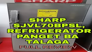 SHARP REFRIGERATOR, SJVL70BPSL FULL REVIEW DIRECT COOLING 6,6CFT
