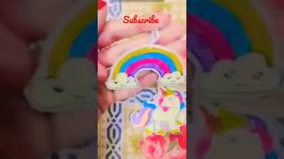 Diy unicorn keychain how to make keychain cute  art
