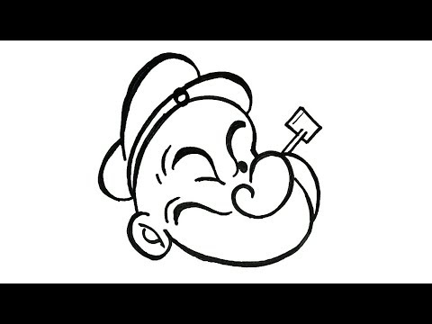 how-to-draw-popeye-|-cartoon-characters-drawing-|-easy-step-by-step-drawing-for-kids