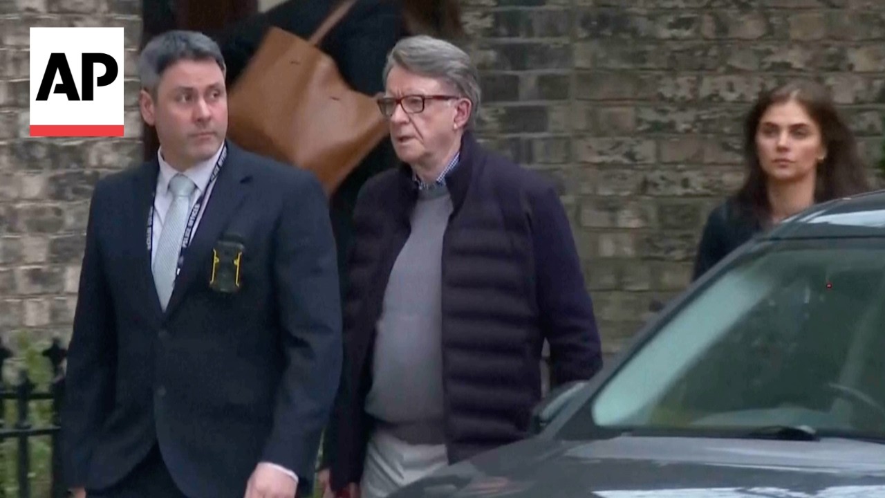 Ex-UK ambassador Peter Mandelson released on bail after arrest in Epstein probe